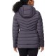  Ladies' Water resistant Power Stretch Hooded Jacket, Blue, Large