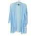  Womens Layering Open Front Top Kimono Cardigan Blue, Blue, 2X