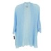  Womens Layering Open Front Top Kimono Cardigan Blue, Blue, 2X