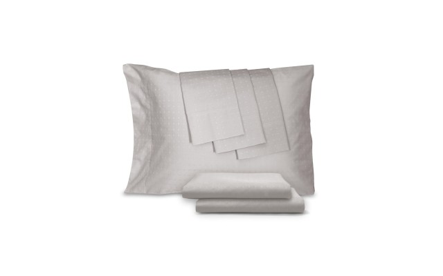 400 Thread Count Percale Blend Woven Dot King 6-Pc. Sheet Set Bedding