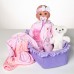 Baby Emma Doll With Accessories And Plush Toy