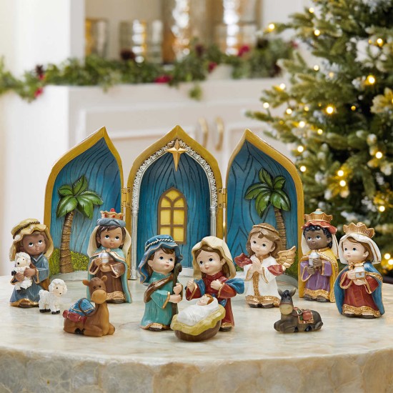 Baby Nativity, 12 Piece Set