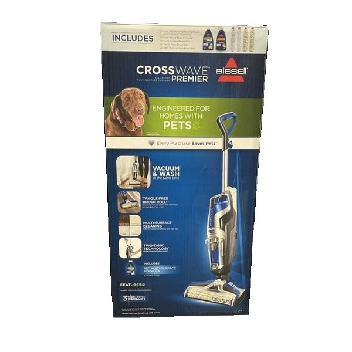 Bissell 2304P Crosswave Premier Multi-Surface Wet/Dry Vacuum