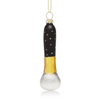Bloomingdale’s Glass Blush Brush Ornaments
