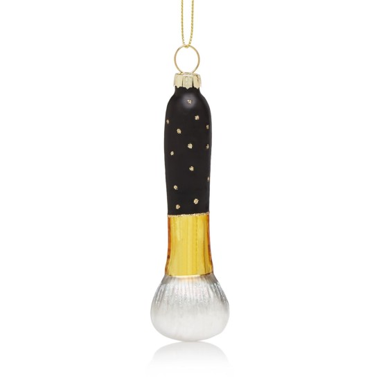 Bloomingdale’s Glass Blush Brush Ornaments