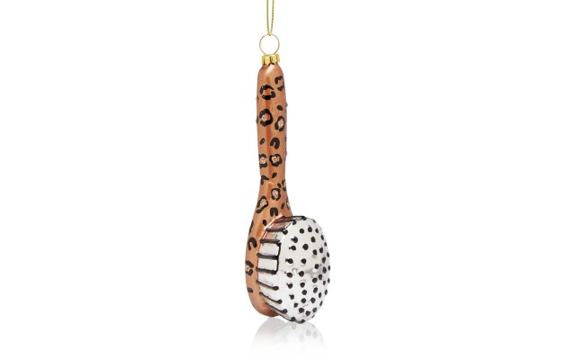 Bloomingdale’s Glass Brush Ornament