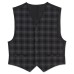  Big Boys Shadow Check Vest Black Xl 1820