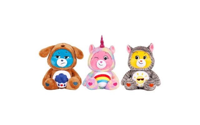 Care Bear Doll Set (3-pack), Grumpy + Funshine + Cheer Bear
