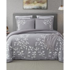 Cathay Home Inc. Laurel Park Autumn Chain Embroidered Cotton Queen Comforter Set Bedding