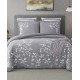 . Laurel Park Autumn Chain Embroidered Cotton Queen Comforter Set Bedding