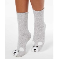 Charter Club Women’s Cat Critter Socks, Gray, 9-11