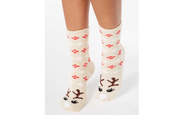  Women’s Cat Critter Socks, Light Brown, 9-11
