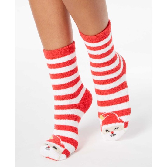  Women’s Cat Critter Socks, Red, 9-11