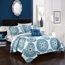 Chic Home Madrid 4 Piece Full/Queen Quilt Set Bedding