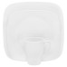  Boutique Vivid White Square 16-Pc. Set, Service for 4