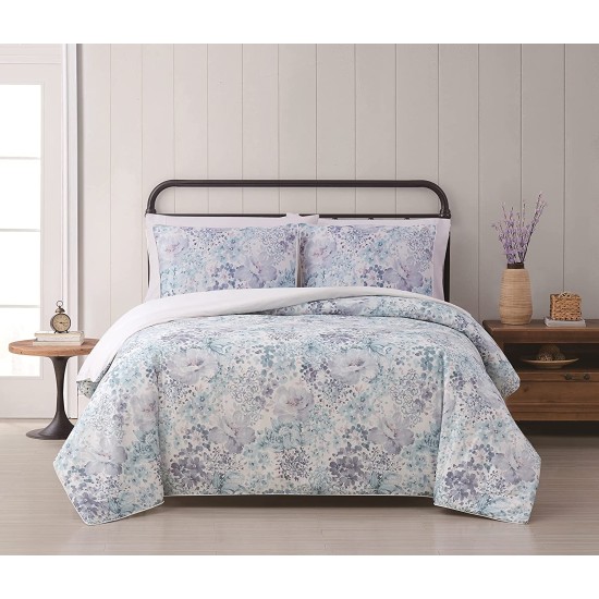  Charlotte Floral 3 Piece Full/Queen Comforter Set