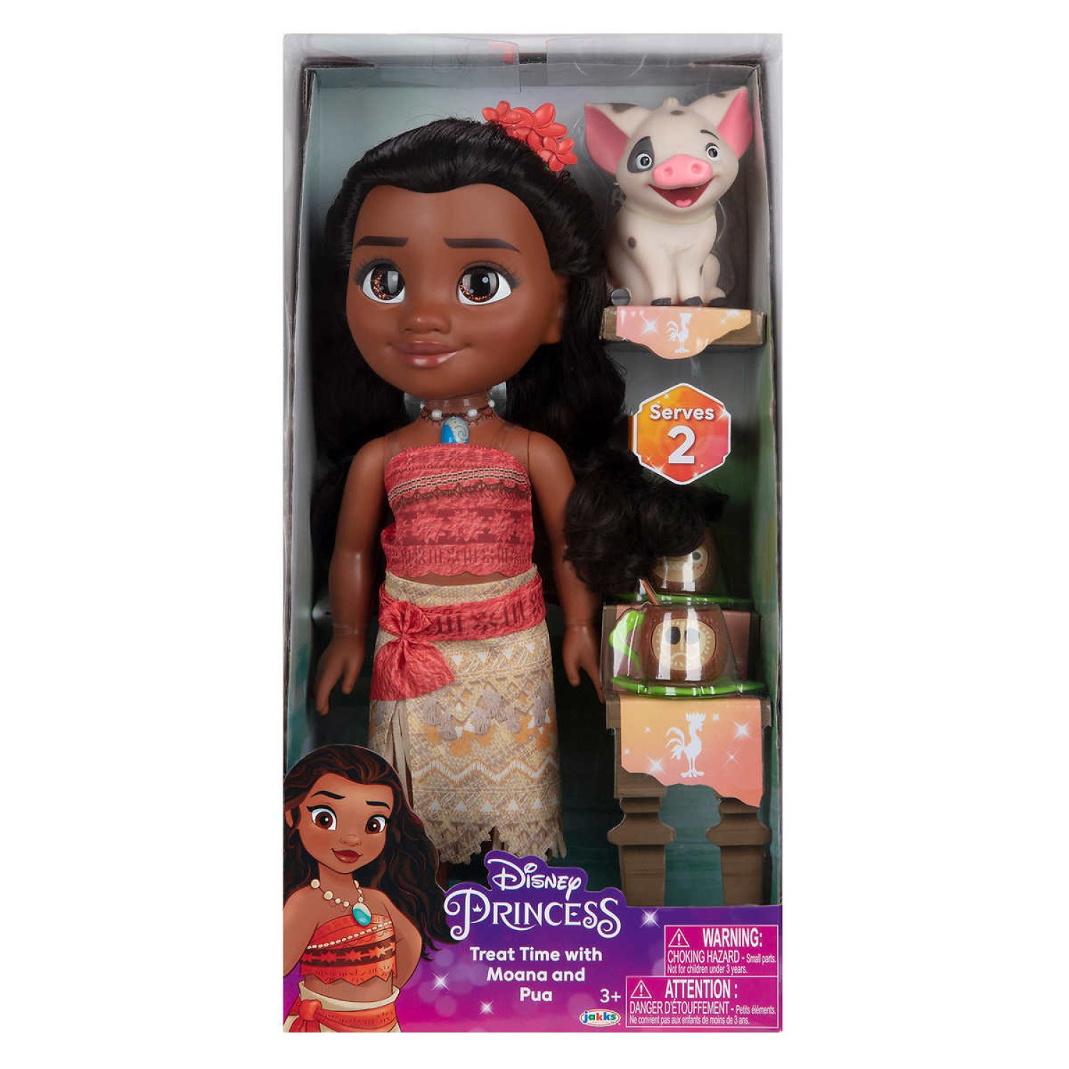 disney princess doll tea time with moana and pua