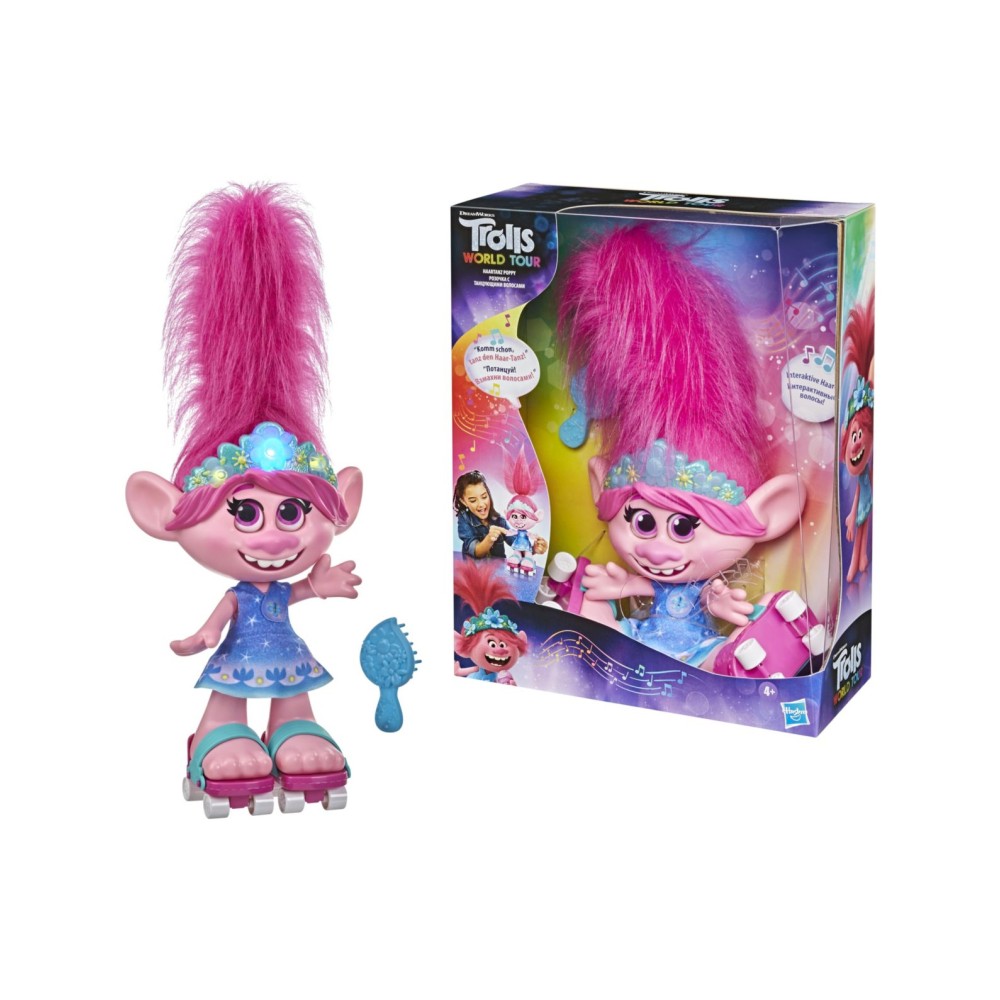 Dreamworks Trolls World Tour Dancing Hair Poppy