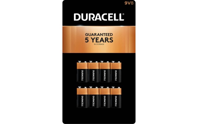  9V Alkaline Batteries, 8-count
