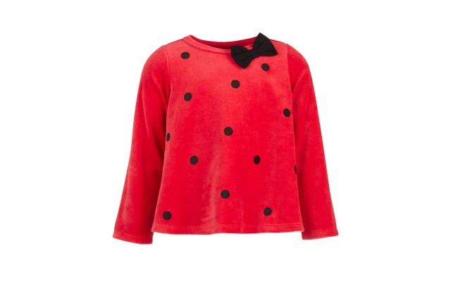  Baby Girls Long-Sleeve Dot Top 6-9 Months