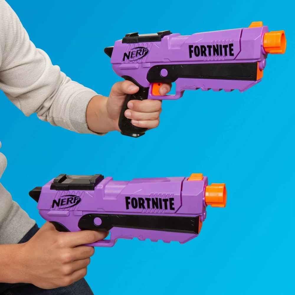 Fortnite-themed DP-E Blaster Nerf gun (Pack of 2)