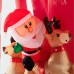  Animated Christmas Carousel Airblown Lighted Inflatable Giant 117376
