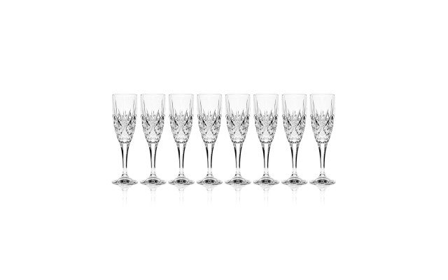  Dublin Champagne Flutes, Set of 8