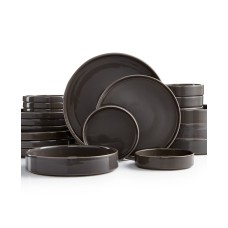 Goodful Stackable Gray 20-Pc. Dinnerware Set, Service for 4