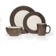 Gourmet Basics by  Metropolitan 16-Piece Dinnerware Set, Service For 4