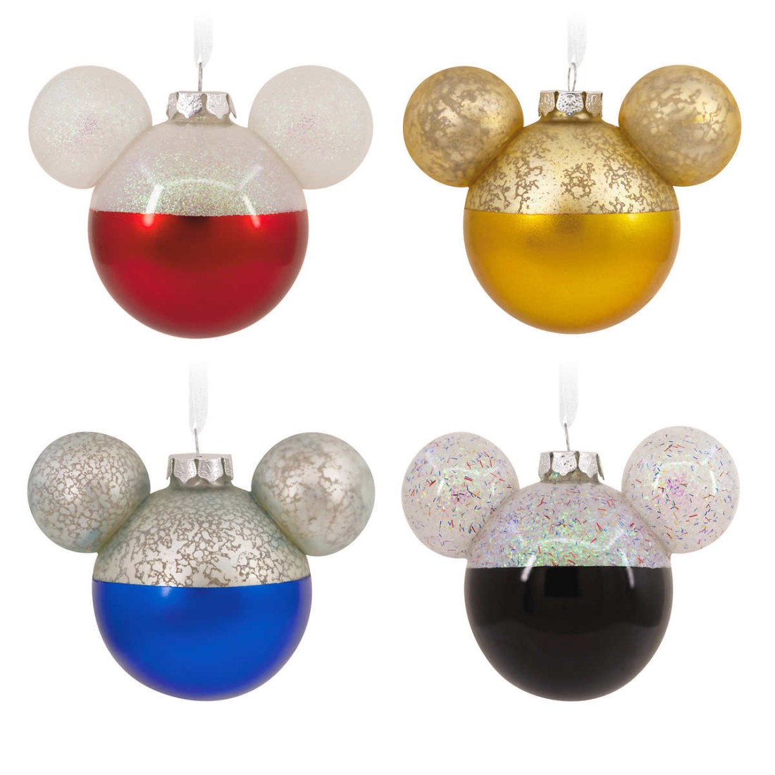 Hallmark Disney Mickey Mouse Icon Ornaments, Set of 4