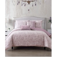 Hallmart Collectibles Parfait 6-Pc. Queen Duvet Cover with Filler Set Bedding (Lilac, Queen)