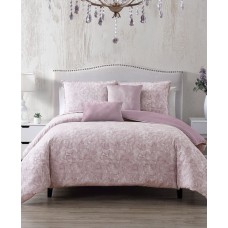 Hallmart Collectibles Parfait 6-Pc. Queen Duvet Cover with Filler Set Bedding (Lilac, Queen)