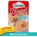  Delectables Bisque Lickable Wet Cat Treats for Adult & Senior Cats, 12 Pack, Tuna