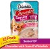  Delectables Chowder Lickable Wet Cat Treats for Kitten, Adult & Senior Cats (Tuna & Whitefish, for Seniors 10+ ,12 Pack)