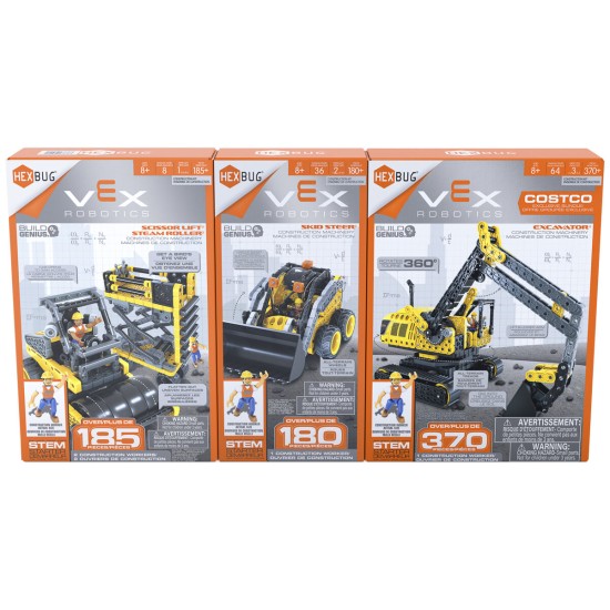  VEX STEM Robotics Construction Zone Bundle 3 Pack Yellow