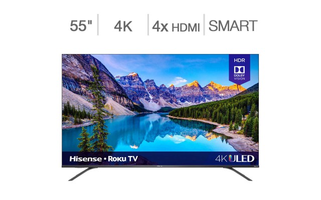  55″ Class – R8F Series -4K ULED Roku Smart LED LCD TV