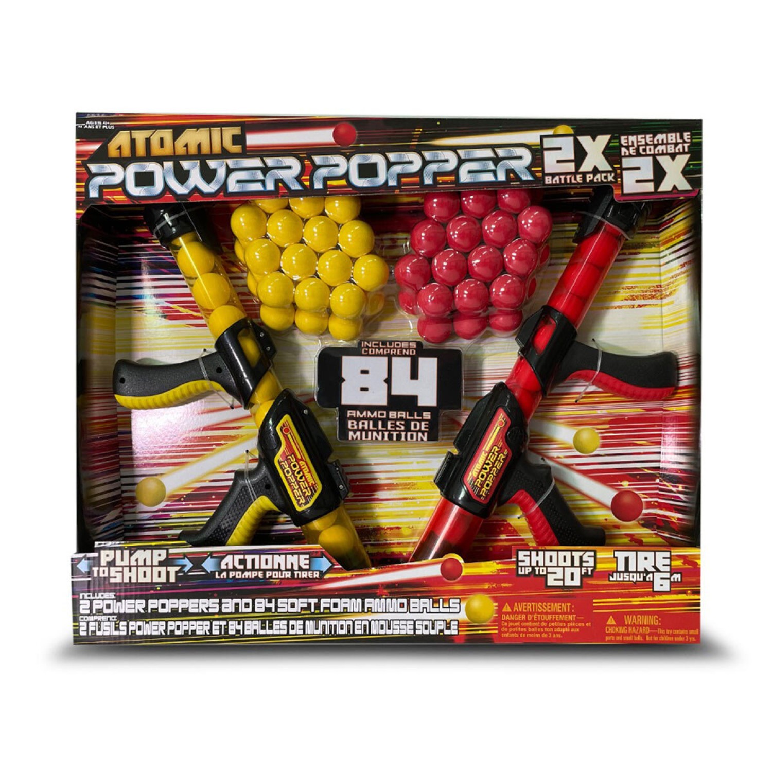 Hog Wild 2 X Atomic Power Popper Battle Pack With 84 Balls for sale online