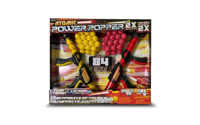 Hog Wild  Power Popper Launcher Battle Pack with 84 Sponge Balls