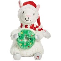 Holiday Lane Animated Musical Plush Llama