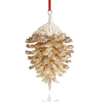Holiday Lane Birds & Boughs Glitter Pinecone Ornament