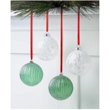 Holiday Lane Birds & Boughs Shatterproof Ornaments, Set of 4