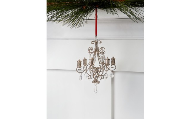  Crystal Elegance Chandelier Christmas Ornament