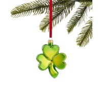 Holiday Lane Irish Molded Green Clover Ornaments