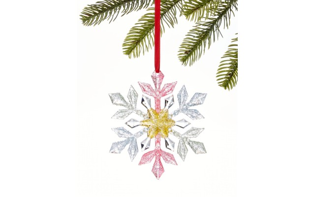  Merry & Brightest Multi-Color Glitter Snowflake