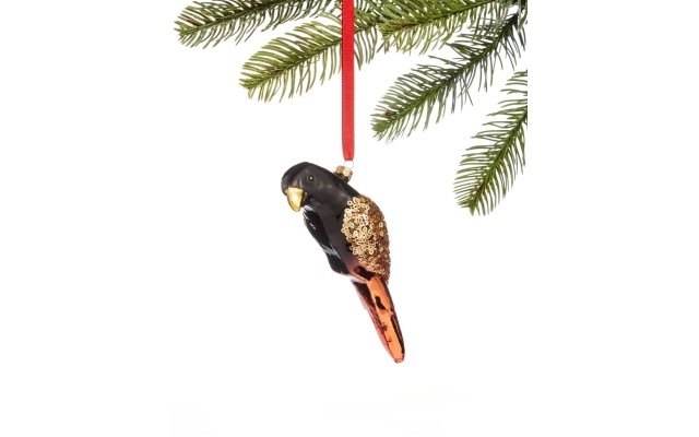  Safari Molded Glass Bird Ornament