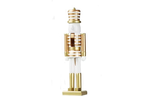  Shine Bright Gold Stripe Nutcracker