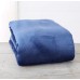 Home Fashion Designs Luxury Velvet Plush All-Seasons Soft Flannel Fleece Oversized Throw. Lightweight, Cozy and Warm (Oversized Throw 50″ x 70″, Navy)