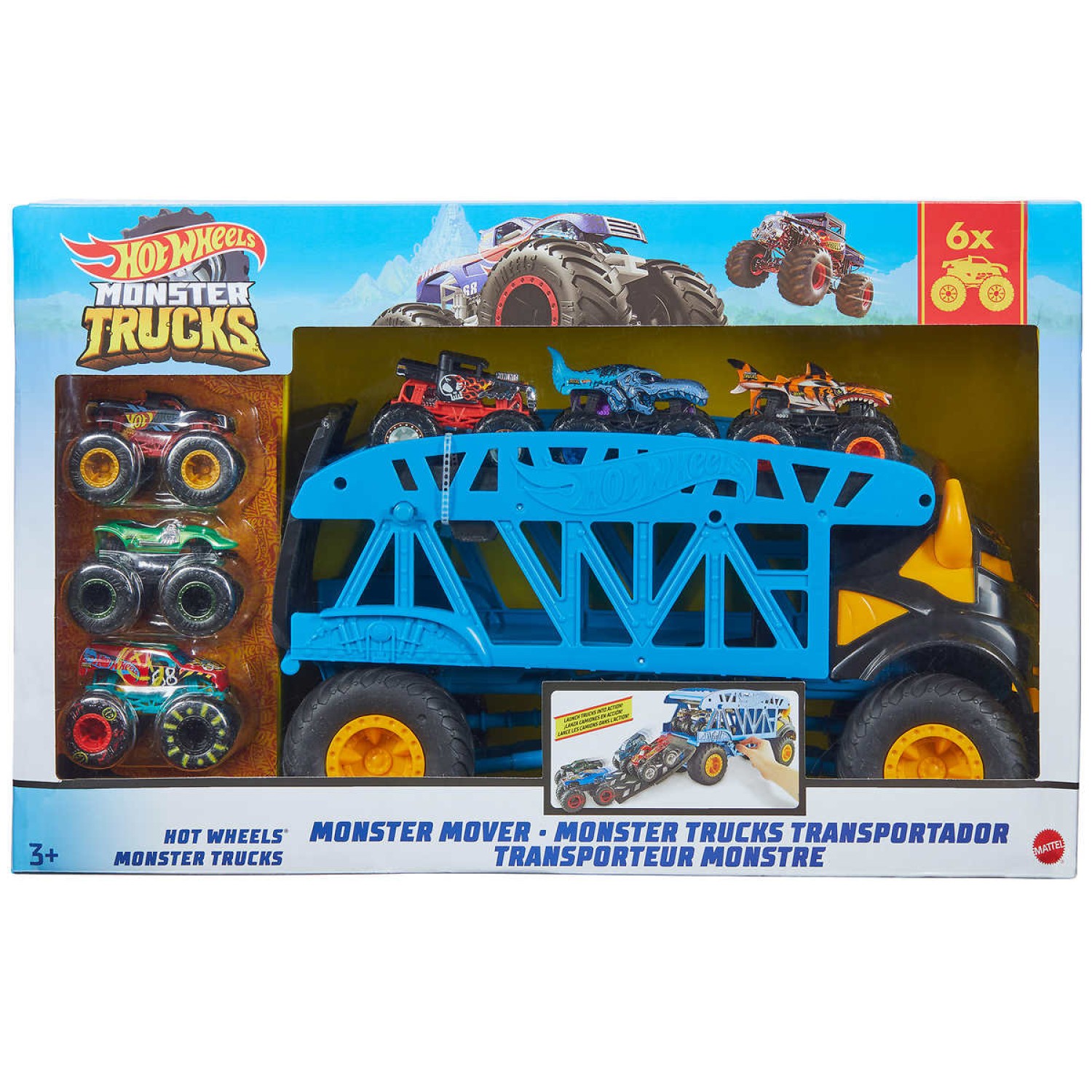 Hot Wheels Monster Truck Monster Mover Bundle