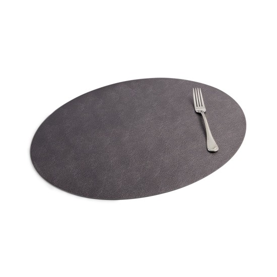 Faux Leather Oval Placemat