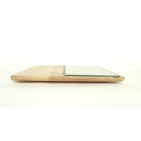 HOTEL COLLECTION Serveware 11.6×11.6 Brown Wood Cheeseboard Tempered Glass